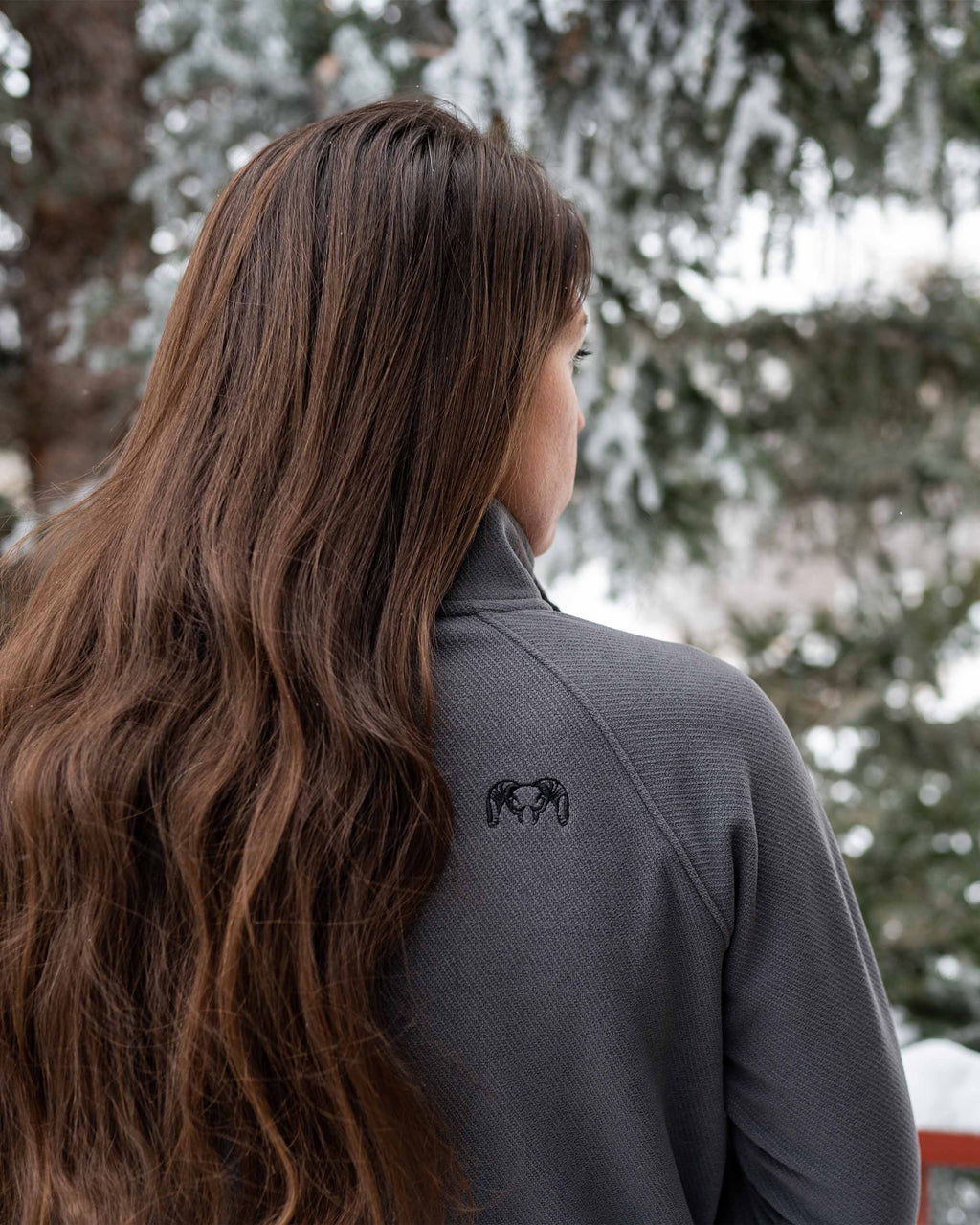 Women's Cascade Twill Fleece Pullover | Navy