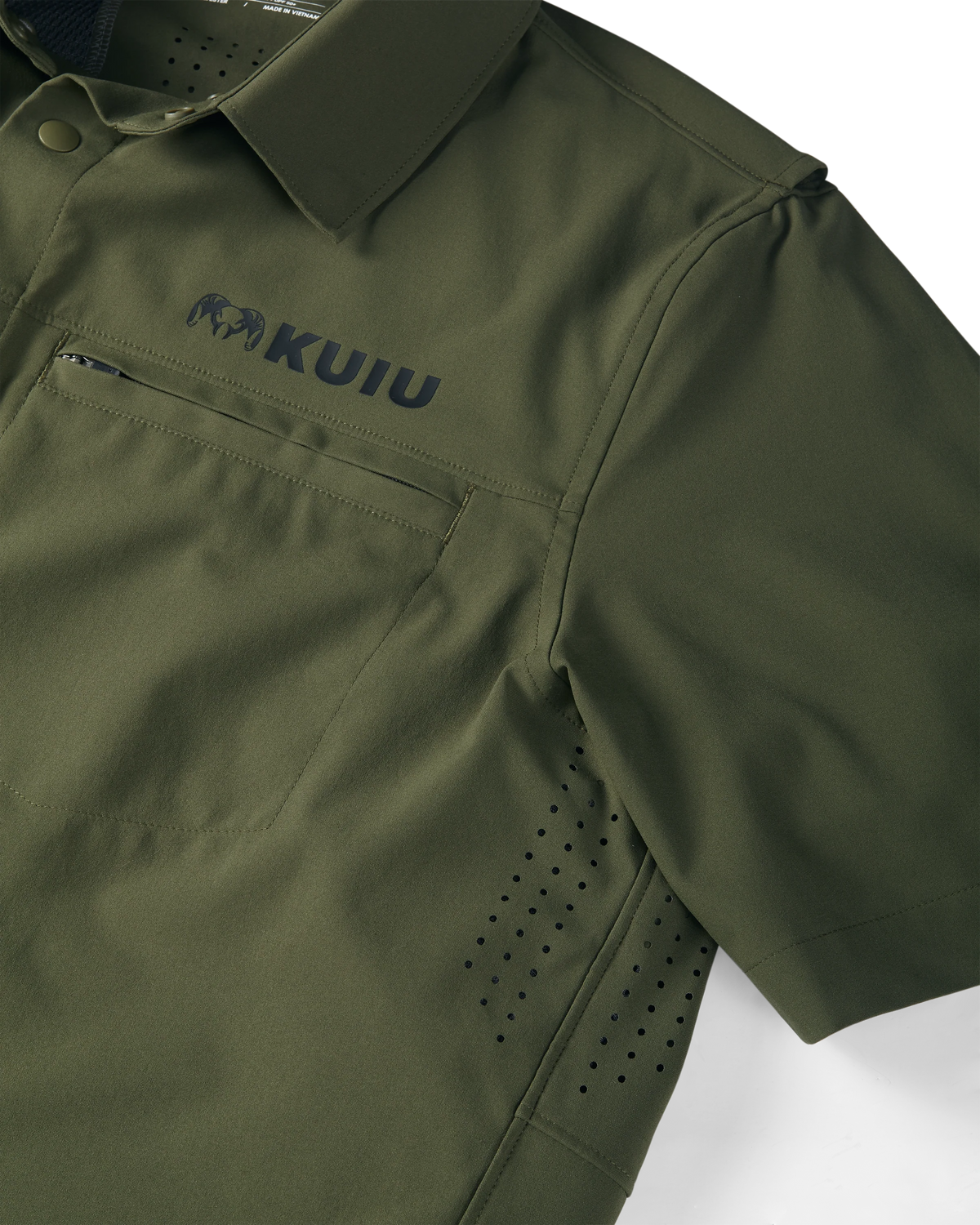 Mesa Vented SS Snap Shirt | Olive