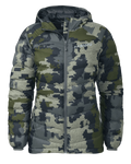 Women's Super Down LT Hooded Jacket | Verde