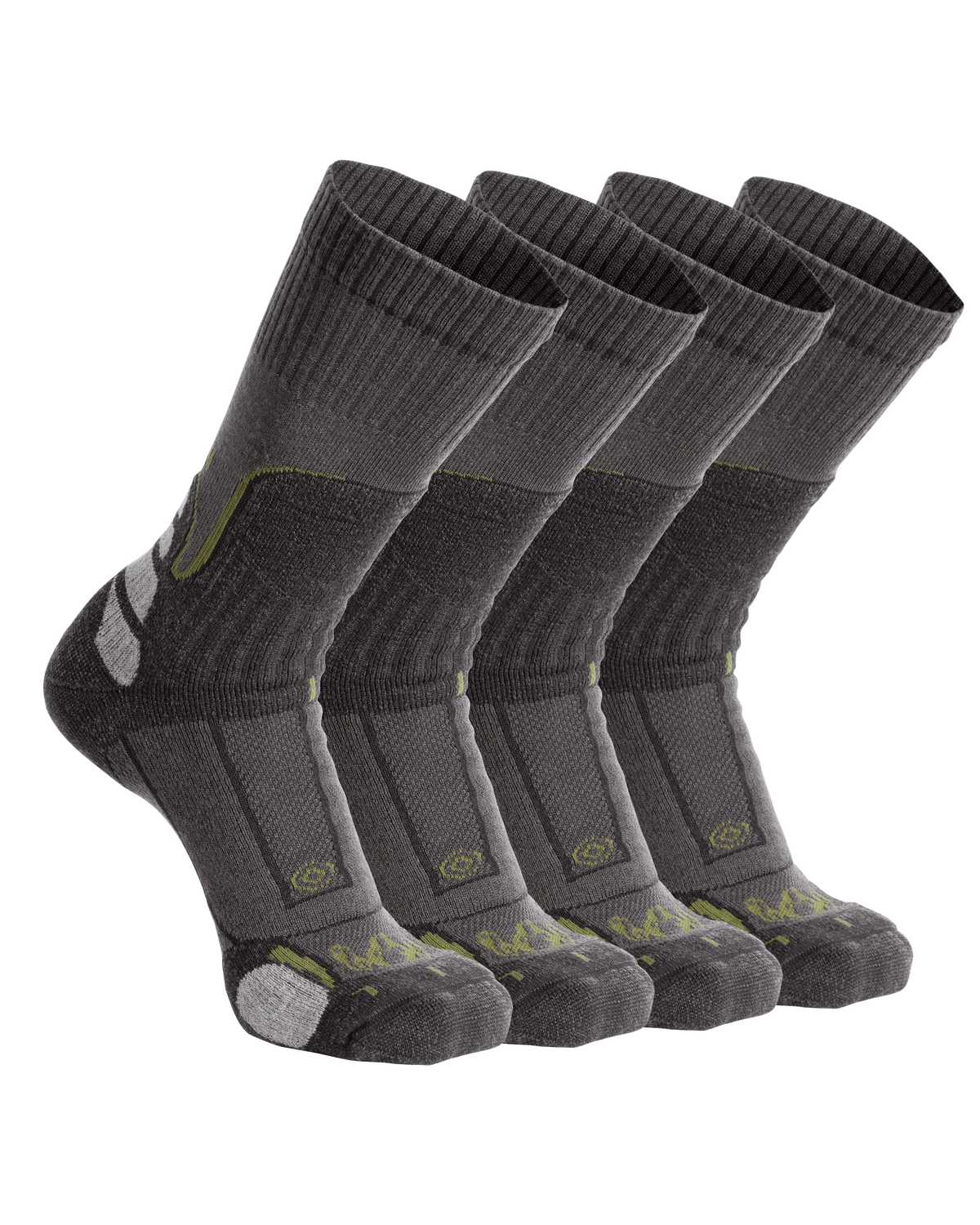 Ultra Merino Midweight Mountain Sock 4-Pair Pack | Grey Green