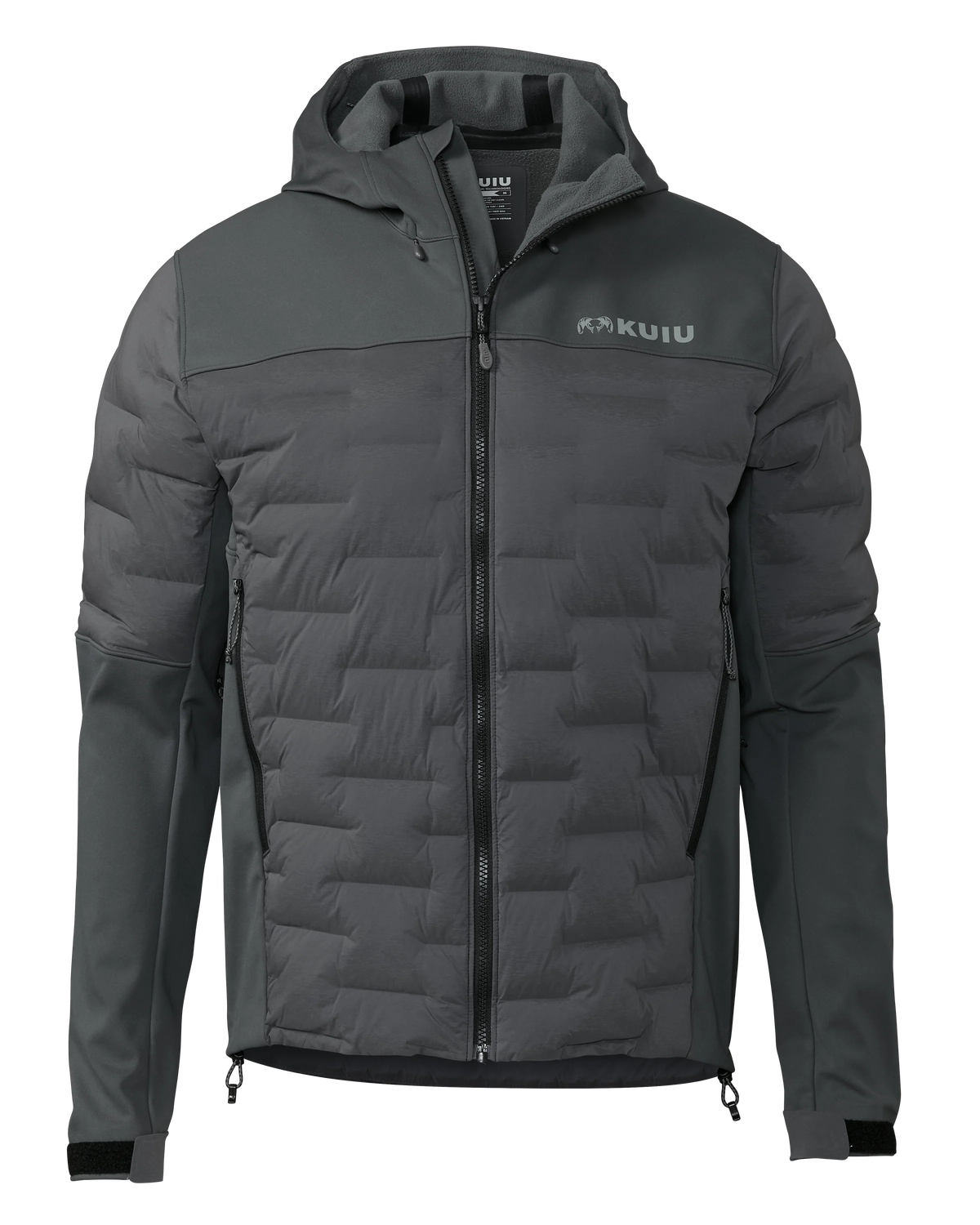 Axis Thermal Hybrid Hooded Jacket | Gunmetal