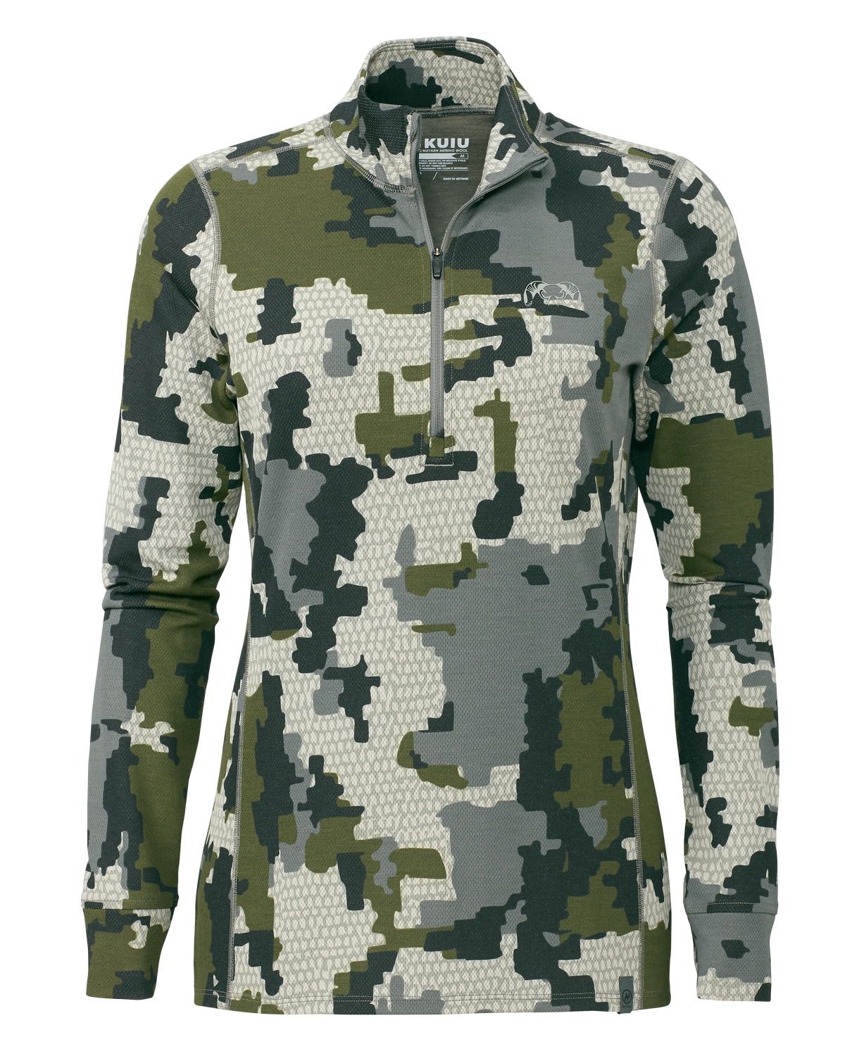 Women's PRO Merino 200 Zip-T | Verde