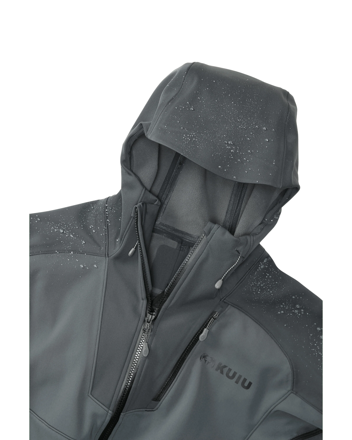 Axis Hybrid Hooded Jacket | Gunmetal-Stone