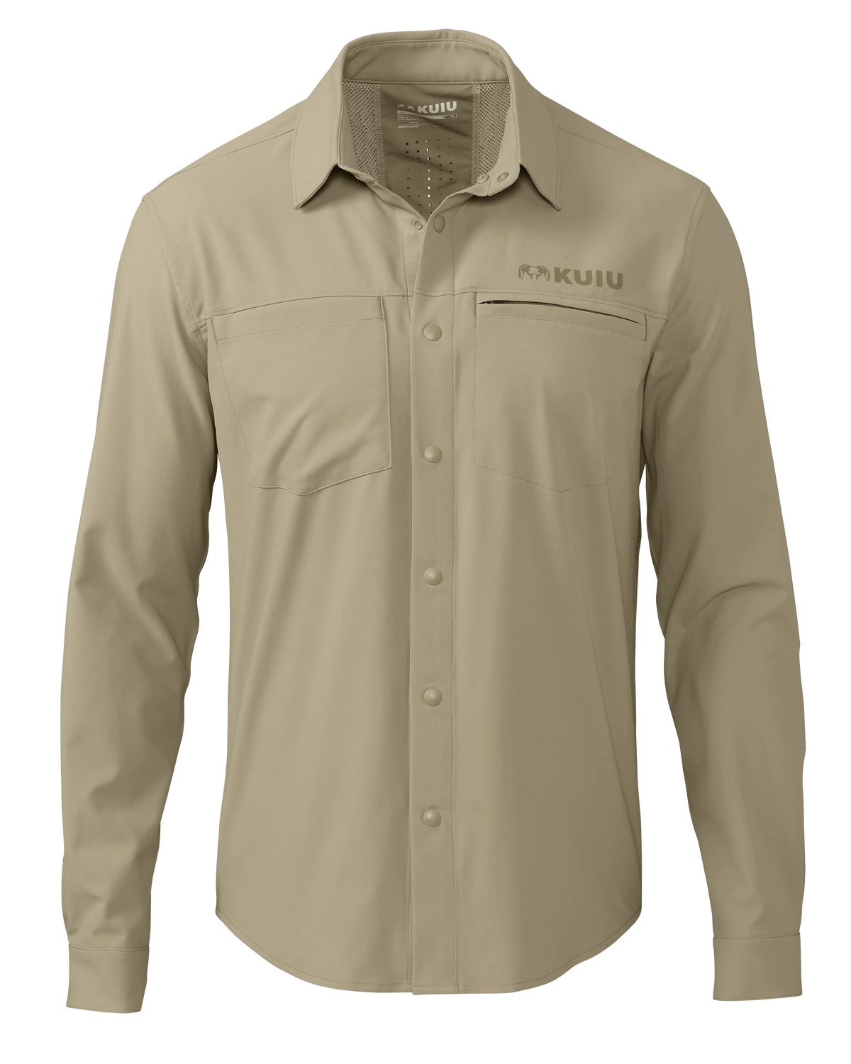 Mesa Vented LS Snap Shirt | Bone