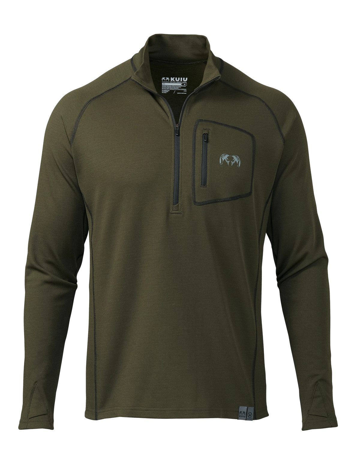 PRO Merino 200 Zip-T | Loden