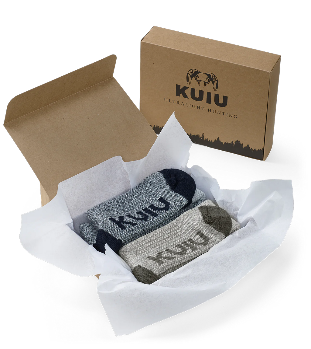 KUIU Merino Wool Sock Gift Set | Black-Ash