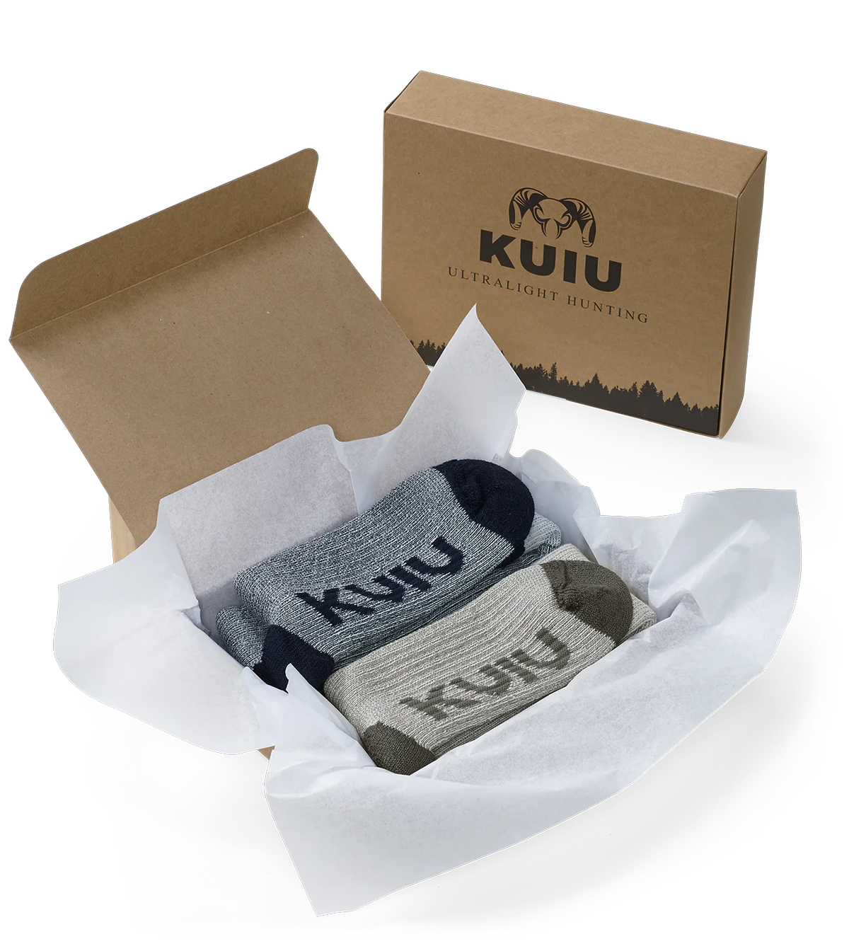 KUIU Merino Wool Sock Gift Set | Black-Ash
