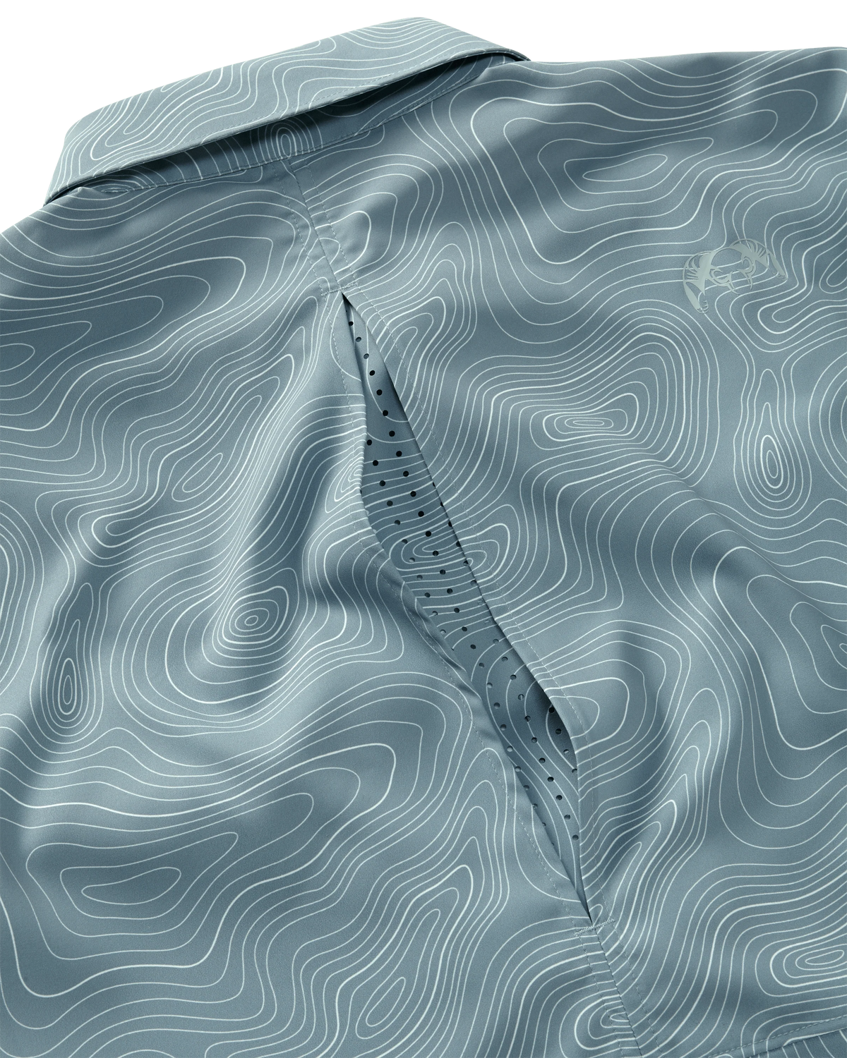 Mesa Vented SS Snap Shirt | Glacier Topo Print