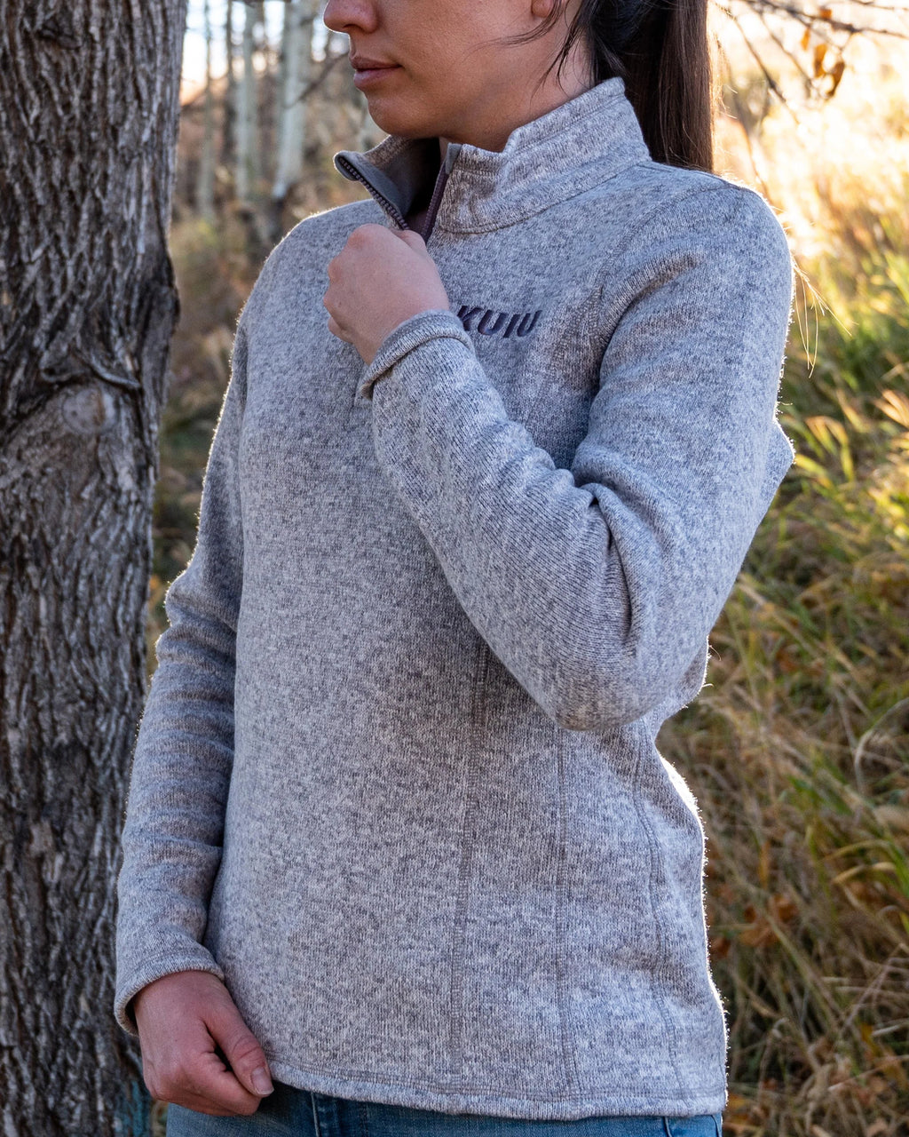 Outlet Women's Base Camp Pullover Sweater | Charcoal