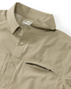 Mesa Vented SS Snap Shirt | Bone Topo Print