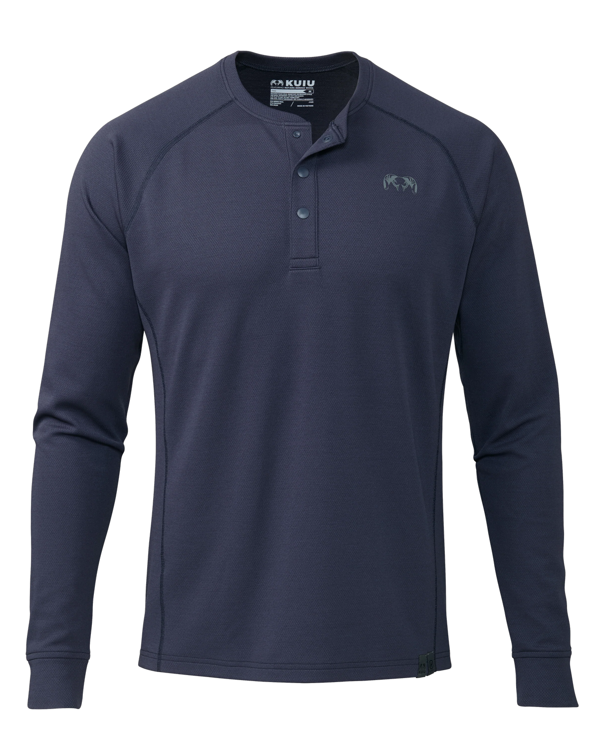 PRO Merino 200 Henley | Steel Blue