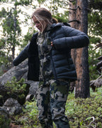Women's Super Down LT Hooded Jacket | Verde