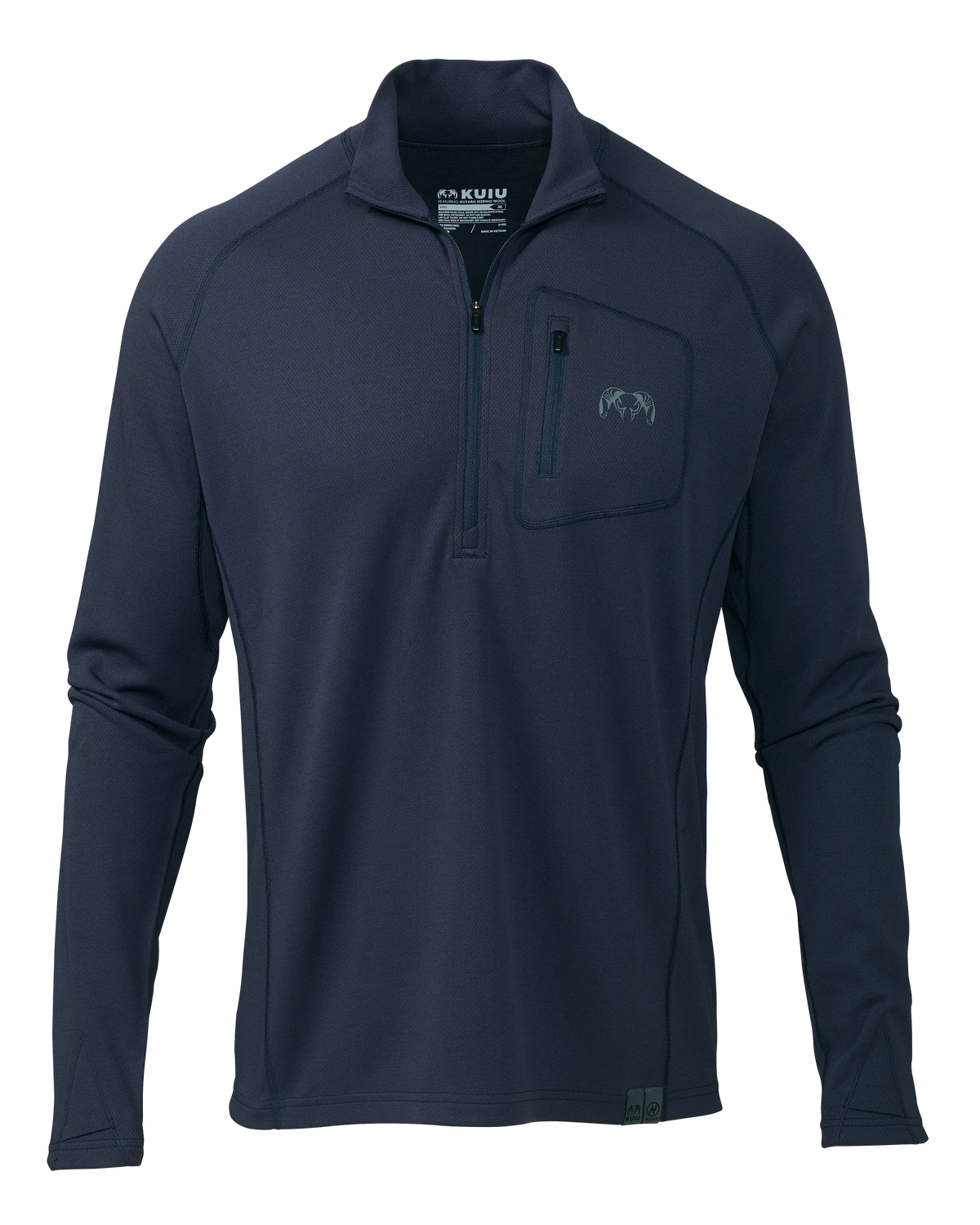 PRO Merino 200 Zip-T | Steel Blue