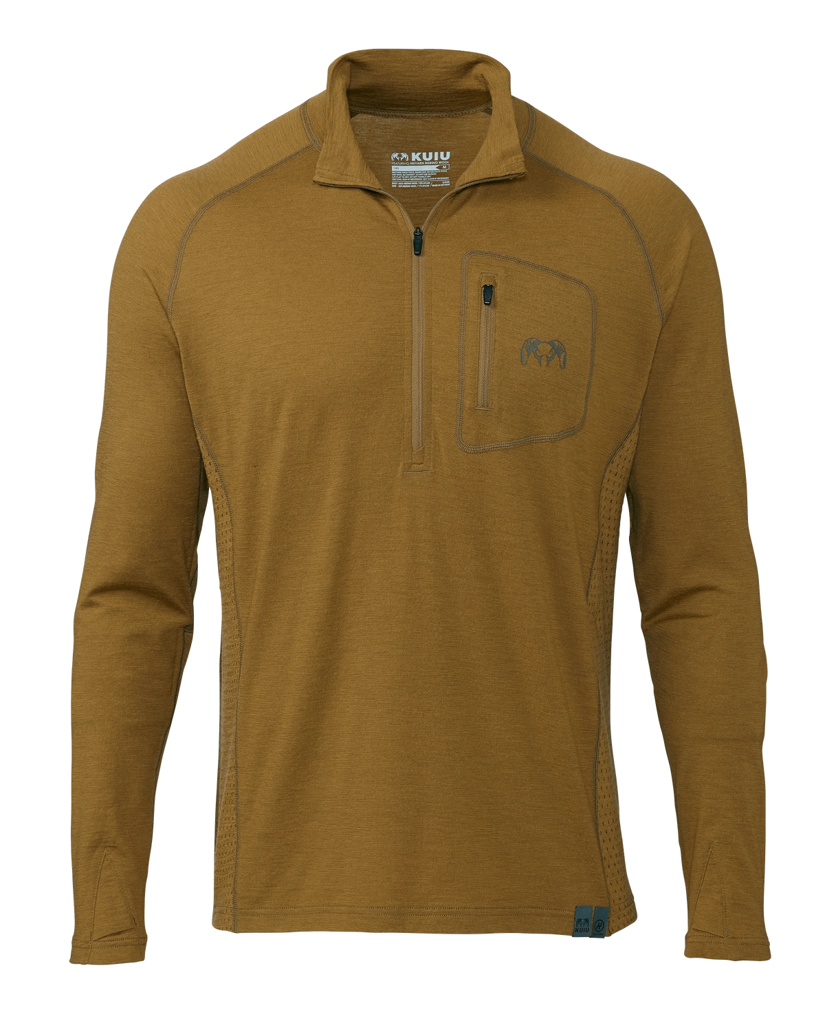 ULTRA Merino 145 Zip-T Hunting Shirt | Buckskin