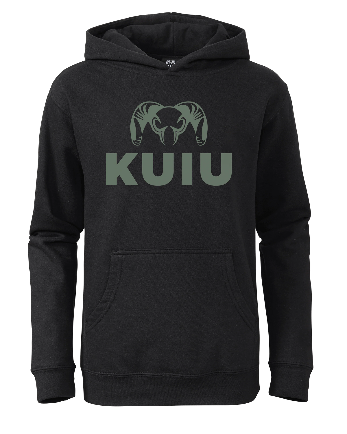 Youth Stacked Logo Hoodie | Black