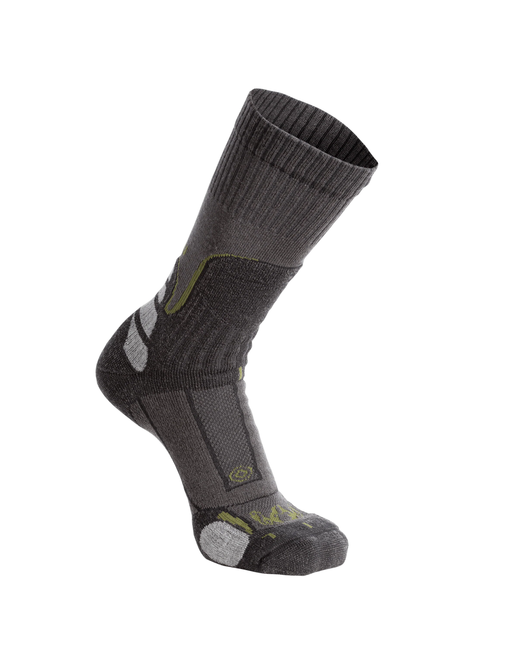 Ultra Merino Midweight Mountain Sock | Grey Green